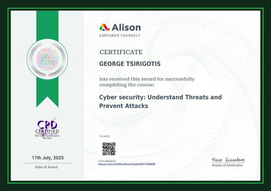 Professional certificate preview