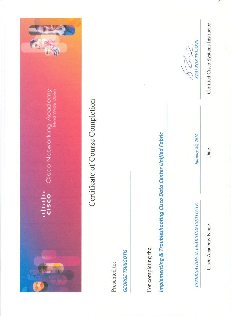 Scanned training certificate preview
